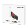 Контроллер AXAGON PCIe to 2xNVMe M.2 controller (PCEM2-ND)