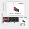 Контроллер AXAGON PCIe to 2xNVMe M.2 controller (PCEM2-ND)