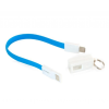 Дата кабель USB 2.0 AM to USB-C 0.18m blue Extradigital (KBU1787)