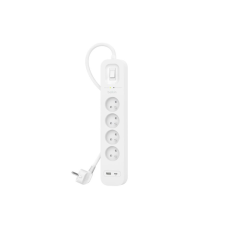 Мережевий фільтр живлення Belkin 4хТипE, 16А, USB-A/USB-C 18Вт, 2м (SRB001CA2M)