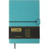 Книга записна Buromax TRAVEL, А5, 96 аркушів, клітинка, бірюзовий (BM.295121-06)