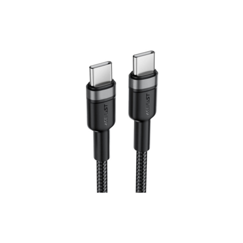 Дата кабель USB-C to USB-C 1.2m 60W black Acefast (6974316285137)
