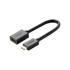 Перехідник Mini HDMI M to HDMI F 0.22m black Ugreen (20137)