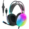 Наушники Aula S505 RGB Transparent Gaming Headset Black (6948391235479)