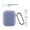 Чохол для навушників Armorstandart Ultrathin Silicone Case With Hook для Apple AirPods 2 Lavender Grey (ARM59684)