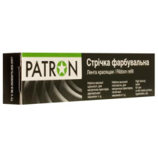 Стрічка до принтерів Patron 13мм х 16м Refill STD Black л.м. (PN-12.7-16LTB)