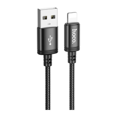 Дата кабель USB 2.0 AM to Lightning 3.0m X91 Radiance black HOCO (6931474788702)