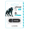 USB флеш накопичувач Wibrand 8GB Panther Black USB 2.0 (WI2.0/PA8P2B)