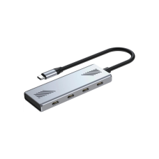 Концентратор Gembird USB-C 4-in-1 4xUSB-C 3.2 silver (UHB-CM-U310-C4-01)