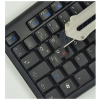 Наклейка на клавіатуру BestKey непрозора чорна, 76, помаранчевий (BKU13ORA/014)
