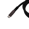 Дата кабель USB-C + USB A to USB-C 1.0m Double-Sleeved Geek black Keychron (CAB21_KEYCHRON)