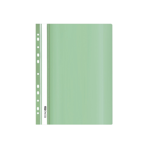 Папка-скоросшиватель Economix А4 с перфорацией, фактура "глянец", мятная (E31510-84)