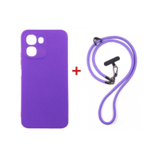 Чохол до мобільного телефона Dengos Case + Cross-body Strap OPPO A6x/A6k 4G Purple+Purple (DG-KM-CCRB-59)