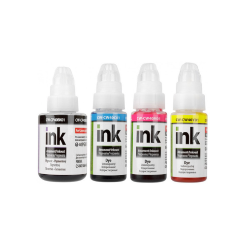 Чорнило ColorWay Canon GI-40 SET BK/С/M/Y 135мл+3х70мл (CW-CP40/CW40SET01)