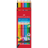 Олівці кольорові Faber-Castell Grip, акварельні/ 10 кольорів в картонній коробці (116613) (28944)