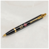 Ручка кулькова Parker IM 17 ARMY Black GT BP Емблема ЗСУ + Тризуб ЗСУ золото (22032_W1015u)