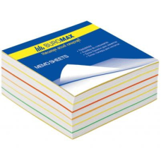 Папір для нотаток Buromax Rainbow 80х80х30мм, unglued (BM.2233)