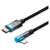 Дата кабель USB-C to Lightning 1.0m 20W 90° corner black/blue Baseus (CAVP000221)