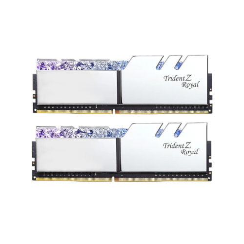 Модуль пам'яті для комп'ютера DDR4 32GB (2x16GB) 3200 MHz TridentZ RGB ROYAL Silver G.Skill (F4-3200C16D-32GTRS)