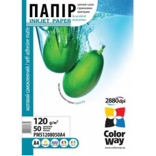 Фотопапір ColorWay A4 120г glossy 50л (PMS1208050A4)