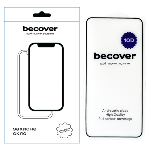 Скло захисне BeCover Xiaomi Redmi Note 14 4G 10D Black (713098)