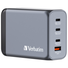 Зарядное устройство Verbatim GaN 240 W 4 ports (USB-C-140 W,USB-C-100 W,USB-C-65 W /USB-A -3.0) (32205)