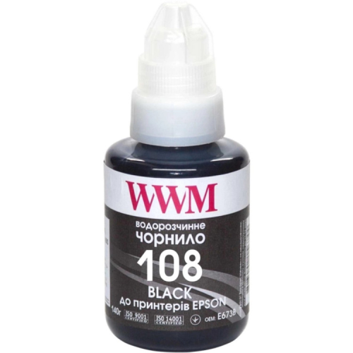 Чорнило WWM Epson L8050/L18050 140г Black KeyLock (E108B)