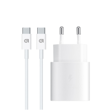 Зарядное устройство Armorstandart AR-TA800W USB-C 25W White + cable USB-C to USB-C (ARM63804)