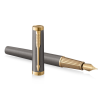 Ручка пір'яна Parker INGENUITY Grey Lacquer GT  FP F (60 411)