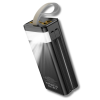 Батарея універсальна HOCO 30000mAh Plentiful 22.5W, built-in cables, LED, Black (DB58 / 715030)