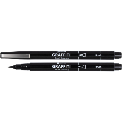 Лайнер Optima GRAFFITI Brush 0,5 мм black (O16414)