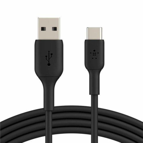 Дата кабель USB 2.0 AM to USB-C 2.0m PVC black Belkin (CAB001BT2MBK)