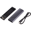 Кишеня зовнішня Maxxter USB-C USB 3.2 Gen2 M.2 NVMe PCI-E 10Gbps aluminum black (EHDE-2280S-01)