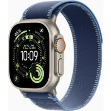 Смарт-часы Apple Watch Ultra 3 GPS + Cellular 49mm Natural Titanium Case with Blue/Bright Blue Trail Loop - M/L (MEWU4QP/A)