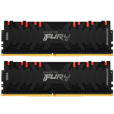 Модуль пам'яті для комп'ютера DDR4 16GB (2x8GB) 4000 MHz Renegade RGB Black Kingston Fury (ex.HyperX) (KF440C19RBAK2/16)