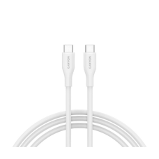Дата кабель USB-C to USB-C 1.0m CC60SC10 60W Silicon White Canyon (CNS-CC60SC10W)