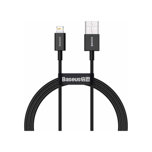 Дата кабель USB 2.0 AM to Lightning 2.0m 2.4A black Baseus (CALYS-C01)