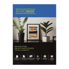 Фотопапір Buromax PRO 10х15см, Glossy 230 г/м2, 100ст. (BM.2230-6100K)