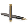 Ручка пір'яна Parker SONNET 17 Grey Lacquer GT  FP F (86 415)