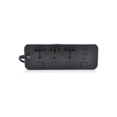 Сетевой фильтр питания Voltronic TВ-Т14, 3роз, 3*USB Black (ТВ-Т14-Black)