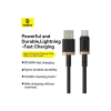 Дата кабель USB AM to USB-C 2.0m 60W black/gold Baseus (P10377802U01-02)