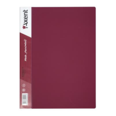 Папка с файлами Axent 10 sheet protectors, burgundy (1010-04-А)