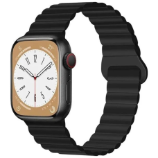 Ремінець до смарт-годинника Drobak Silicone Magnetic Link для Apple Watch All Series 38/40/41mm Dark black (898922)