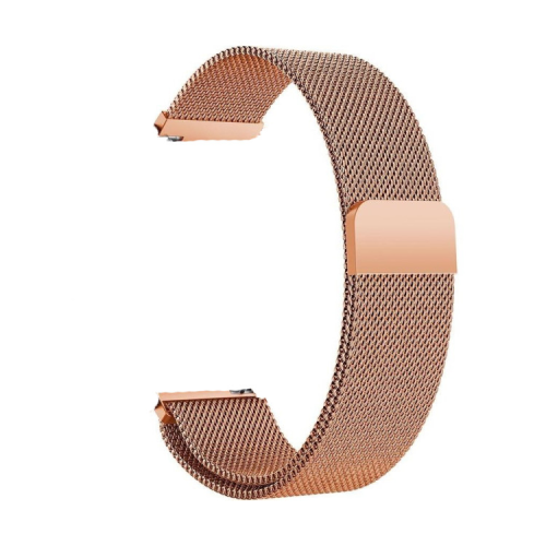 Ремешок для смарт-часов BeCover Milanese Style для Samsung Galaxy (20mm)/Watch 5/ Watch 4.../Gear S2 Classic/Gear Sport Rose Gol (707676)