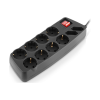Мережевий фільтр живлення REAL-EL RS-Protect 505, 5m, black (EL122300046)