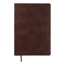 Книга записна Buromax Bellagio 96 аркушів А5 у клітинку коричневий (BM.295118-19)
