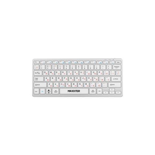 Клавиатура Maxxter KBW-C01S-UA Wireless UA White (KBW-C01S-UA)