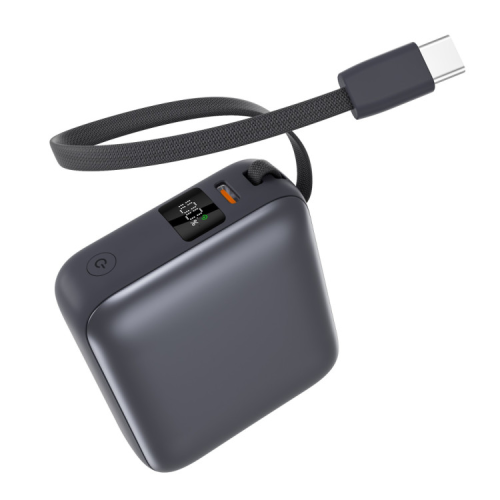 Батарея универсальная Vinga 10000 mAh 35W Display Cable (VPBB1035C)