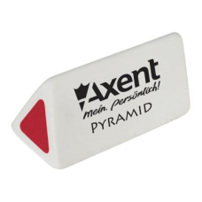 Ластик Axent soft Pyramid, white-red (display) (1187-А)