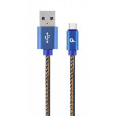 Дата кабель USB 2.0 AM to USB-C 2.0m Cablexpert (CC-USB2J-AMCM-2M-BL)
